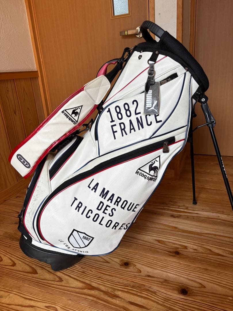 希少　ルコックゴルフ　スタンドキャディバック　ホワイト