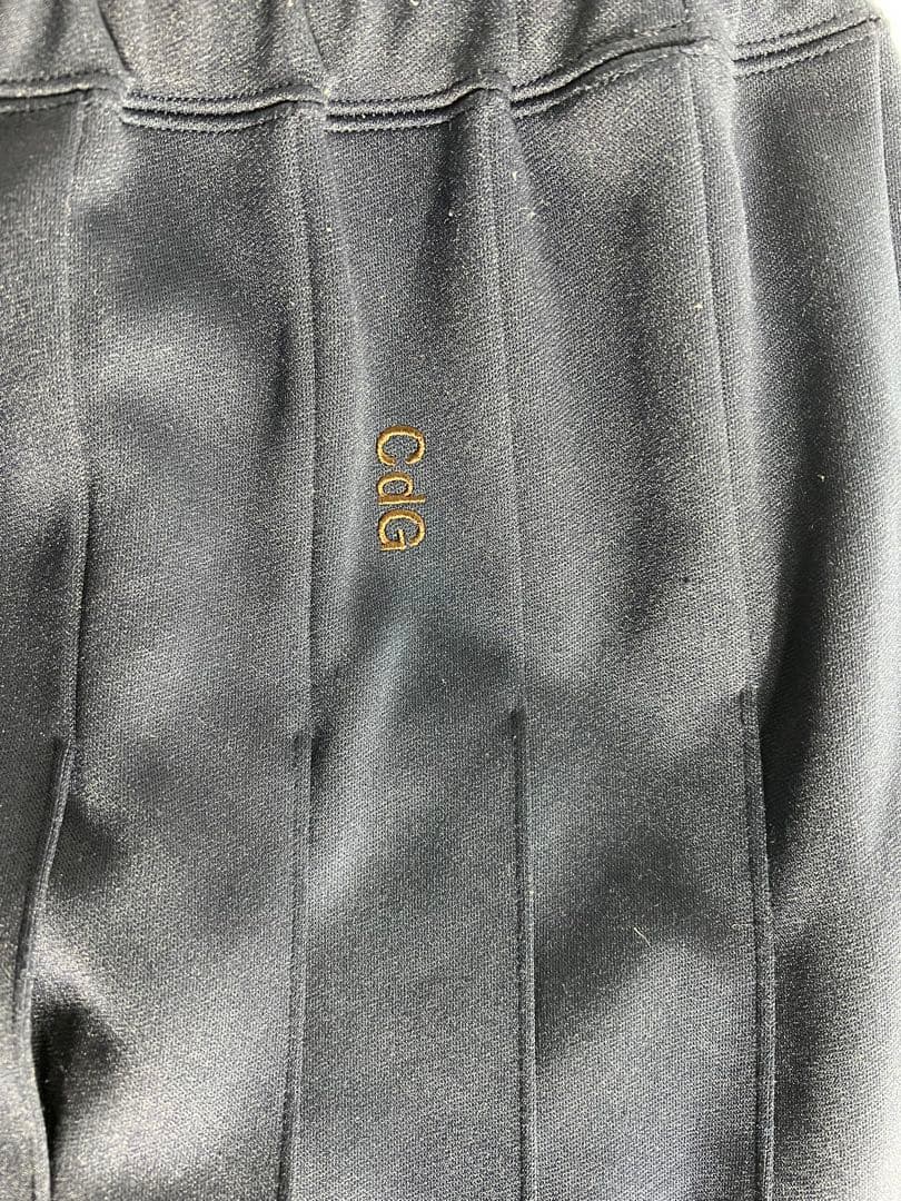 コムデギャルソン ジャージ プリーツ スカート ネイビー