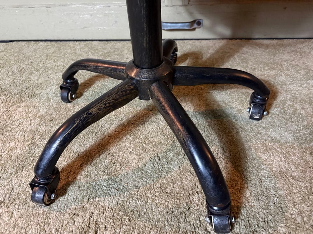 ヴィンテージ ガス圧昇降式 キャスター付き スツール Craftsman