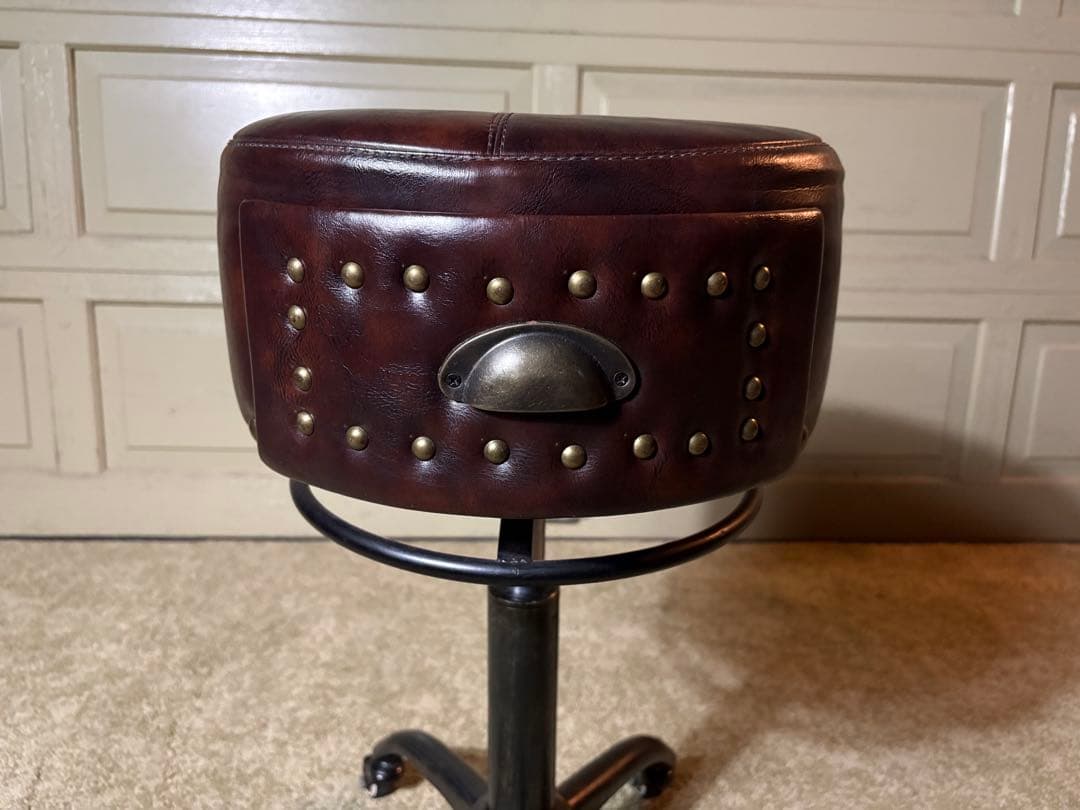 ヴィンテージ ガス圧昇降式 キャスター付き スツール Craftsman