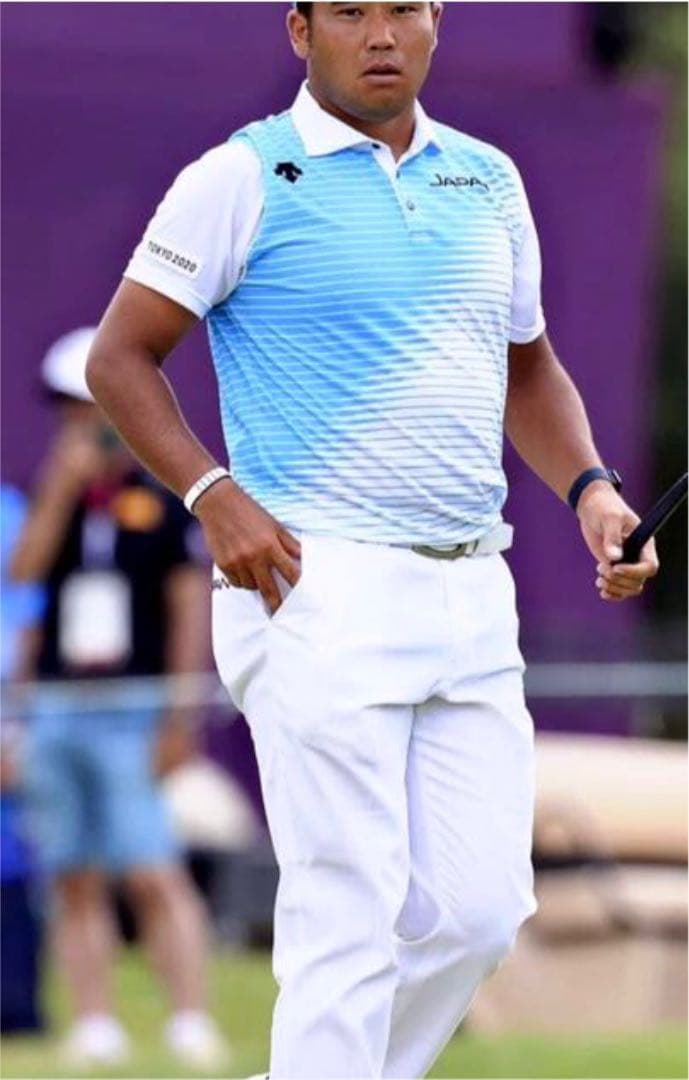 早い者勝ち　松山英樹東京オリンピックモデル　デサントゴルフパンツ、ベルトセット