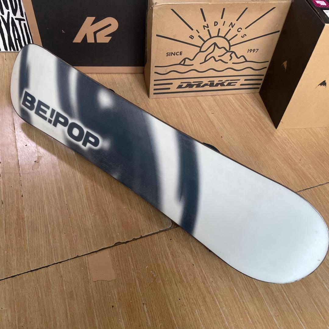 BEPOP×ZUMAキッズスノーボード　未使用バイン付4点セット　98㎝