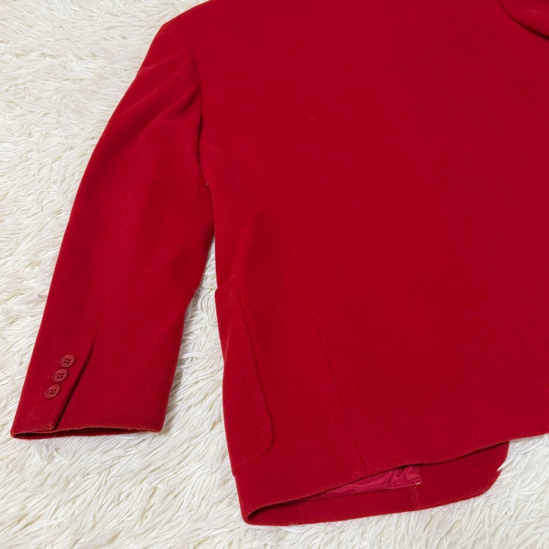 カネコイサオ　花柄刺繍ジャケット 赤　オーバーサイズ　ピンクハウス　ゆったり