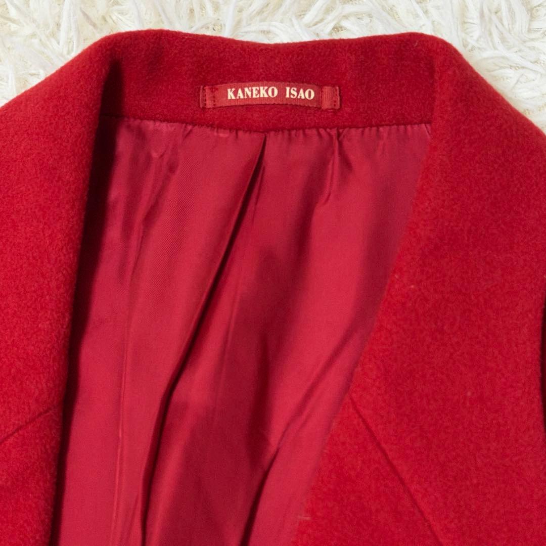 カネコイサオ　花柄刺繍ジャケット 赤　オーバーサイズ　ピンクハウス　ゆったり