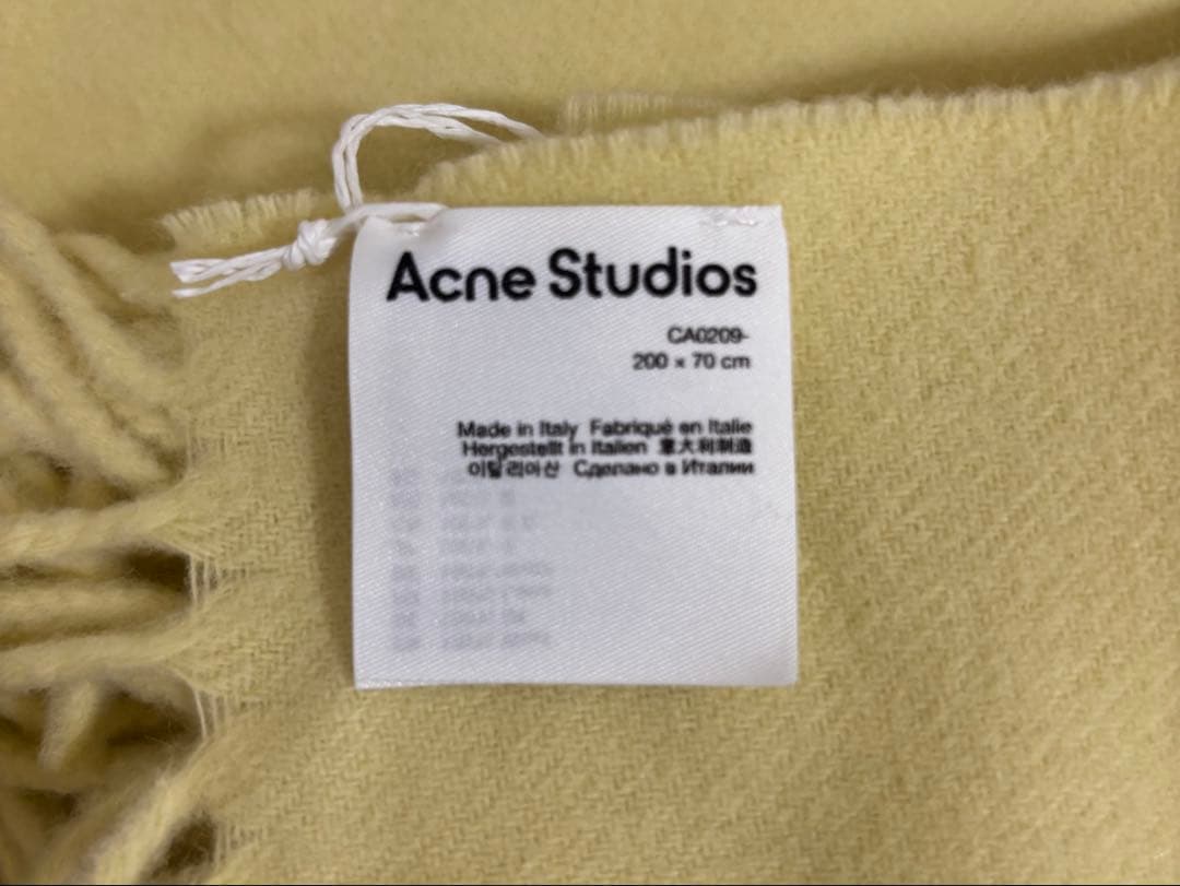 新品未使用 タグ付き Acne Studios フリンジウールスカーフ マフラー
