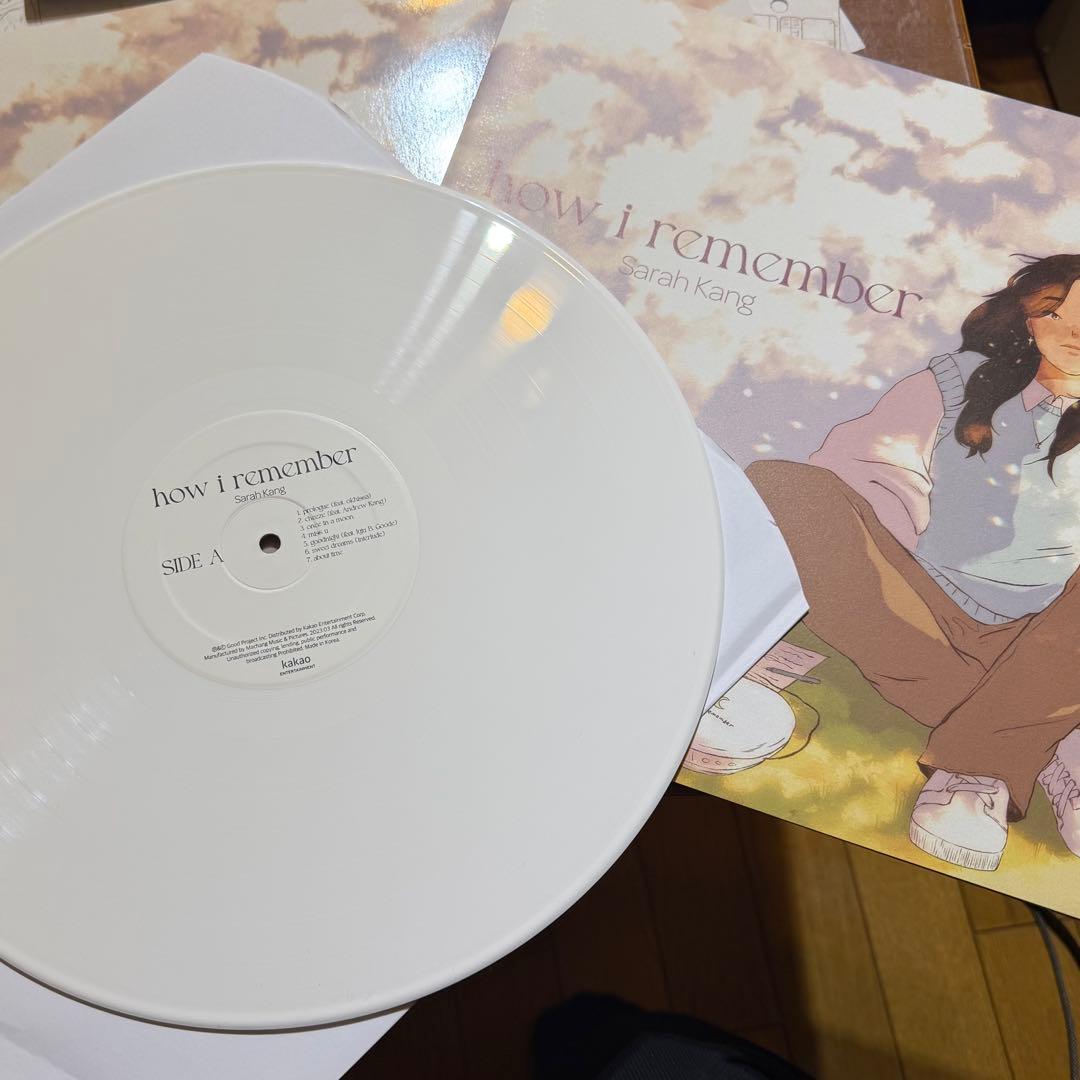 Sarah Kang how i remember LP レコード サラ・カン