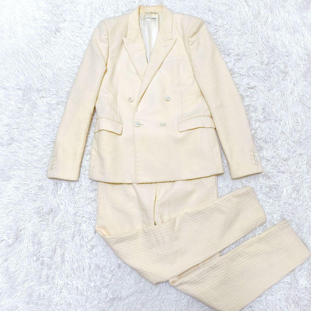 【希少】2020AW サンローランパリシャドーストライプ ダブルセットアップ48