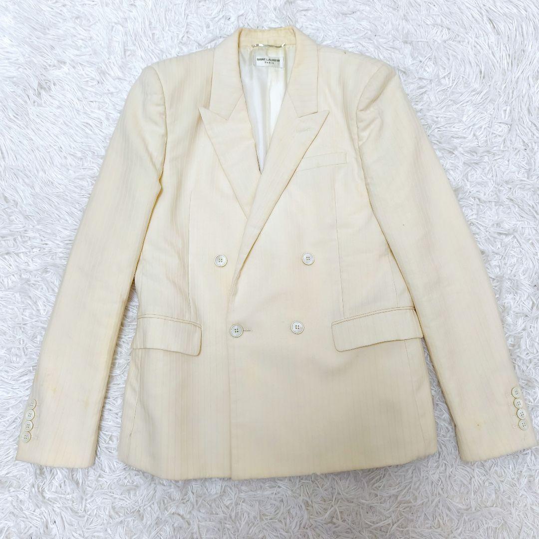 【希少】2020AW サンローランパリシャドーストライプ ダブルセットアップ48