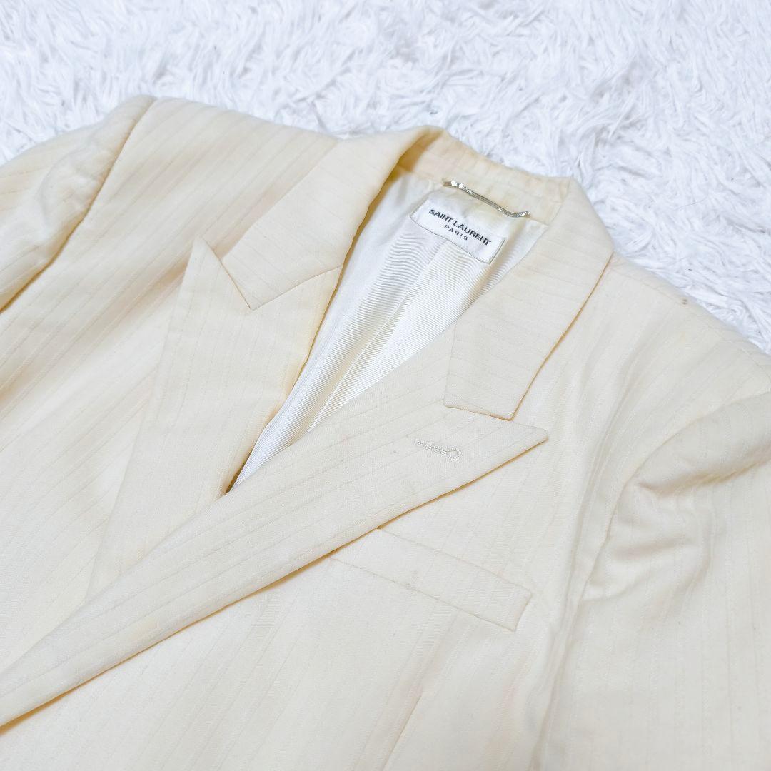 【希少】2020AW サンローランパリシャドーストライプ ダブルセットアップ48