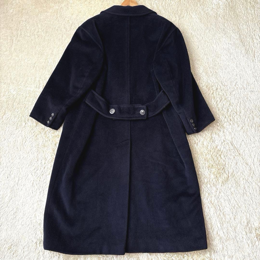 スポーツマックスマーラ スーパーカシミヤ ダブルチェスターコート マキシ丈 38