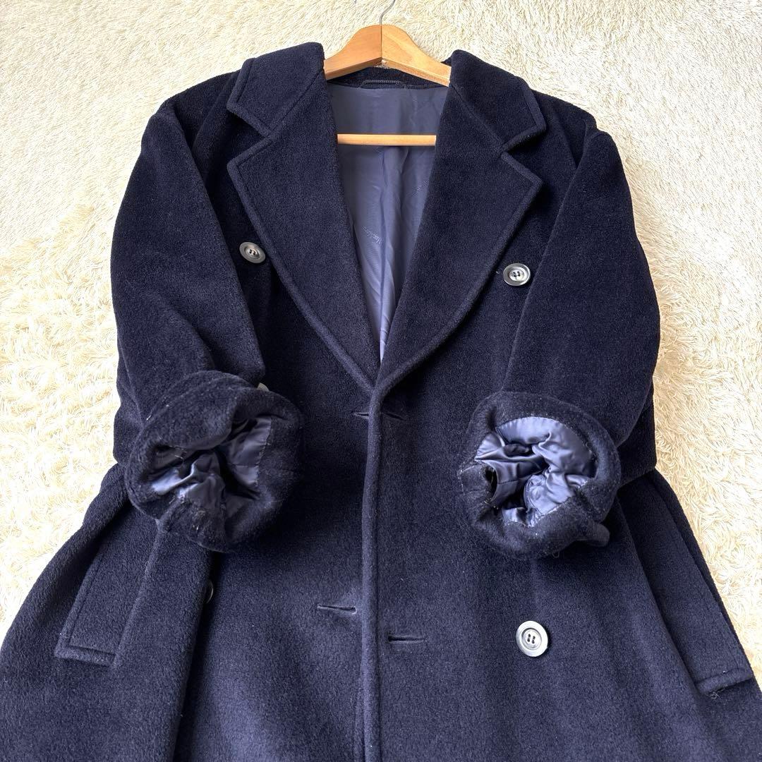 スポーツマックスマーラ スーパーカシミヤ ダブルチェスターコート マキシ丈 38