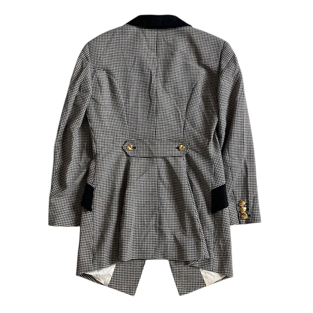 90s MOSCHINO COUTURE! ハート 金釦 ロング ジャケット