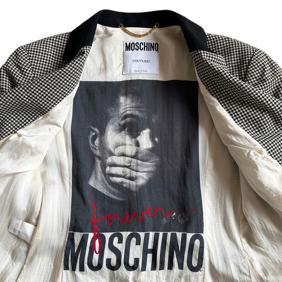 90s MOSCHINO COUTURE! ハート 金釦 ロング ジャケット