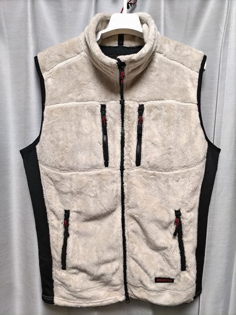 ブリーフィングゴルフ　ボアベスト　ベージュ　L