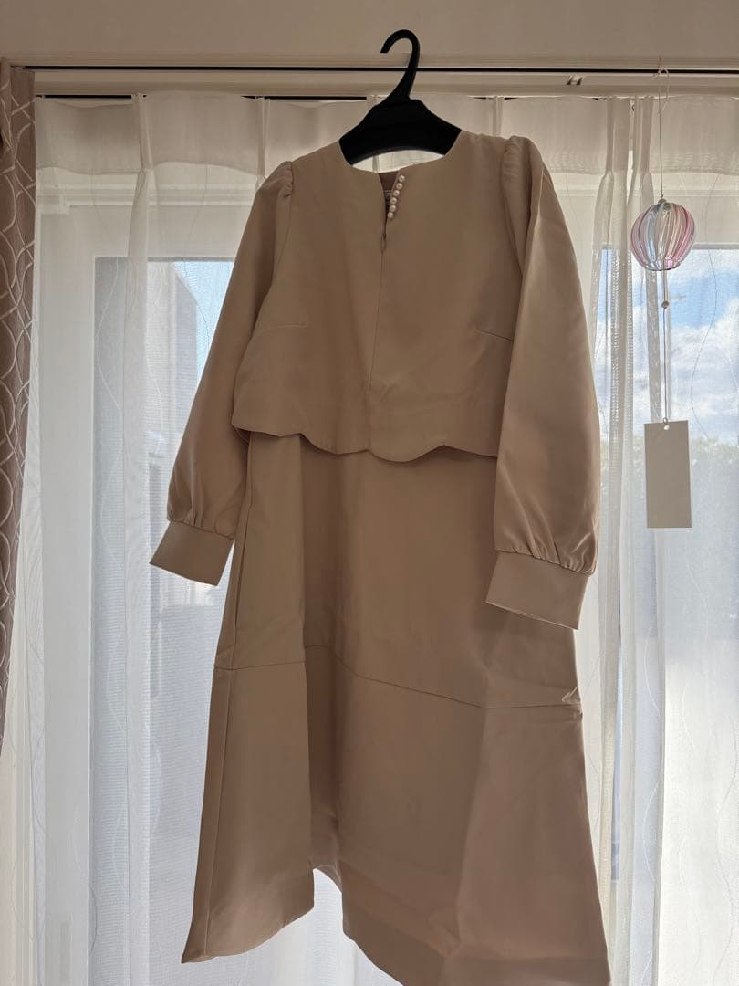 le reve Vaniller フロントファスナー スカラップ ワンピース M