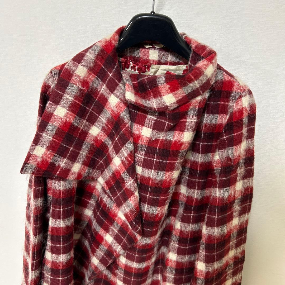 ♦︎新品同様♦︎KENZO♦︎赤と白のチェック柄ジャケット