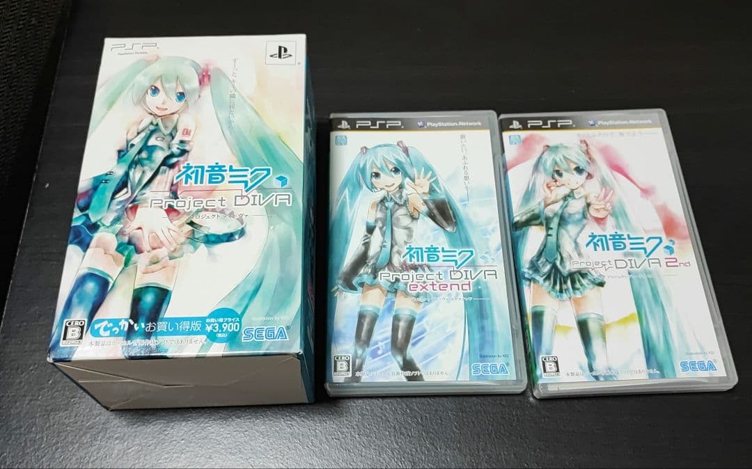 PSPソフト初音ミク -Project DIVA‐　3種類セット