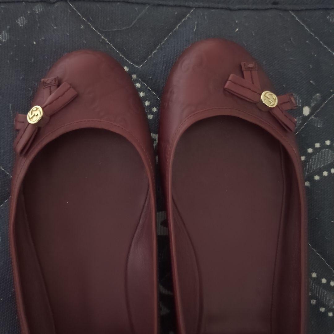 あややページです！ GUCCI グッチ レザー フラットシューズ