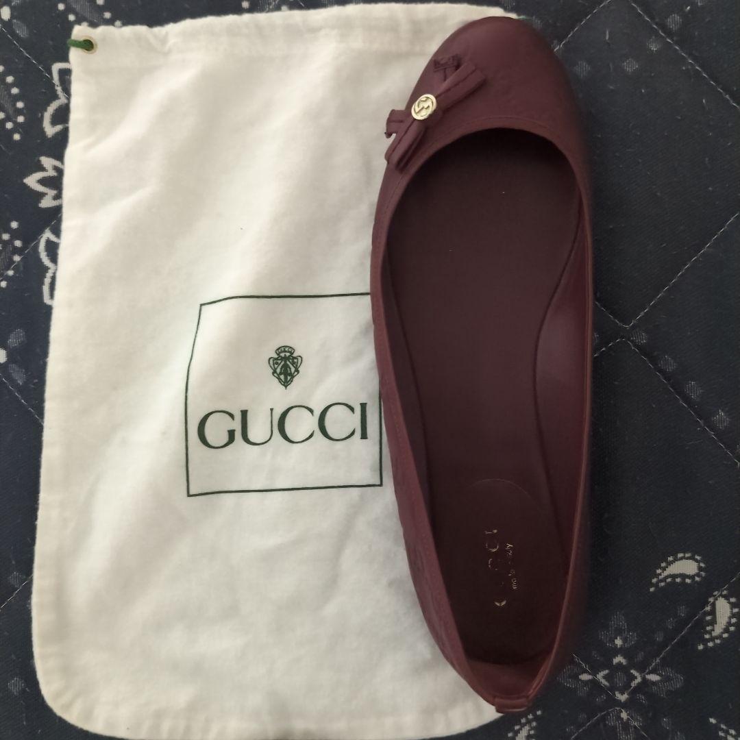 あややページです！ GUCCI グッチ レザー フラットシューズ
