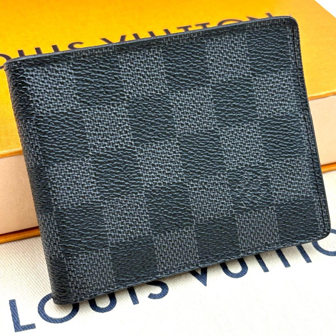 【美品】ルイヴィトン ダミエグラフィット ポルトフオイユ パンス マネークリップ