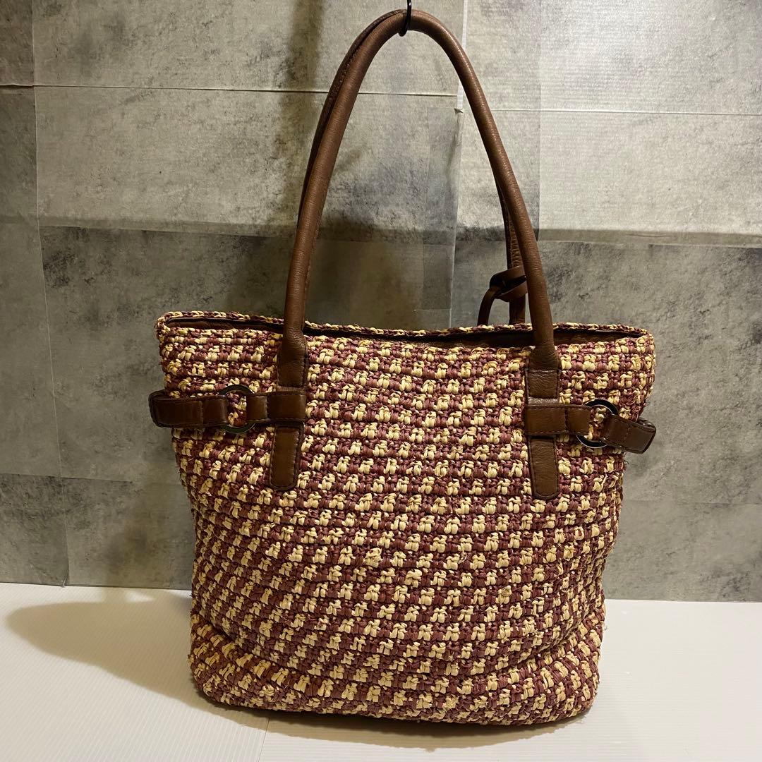 【極美品】HELEN KAMINSKI かごトートバッグ　A4