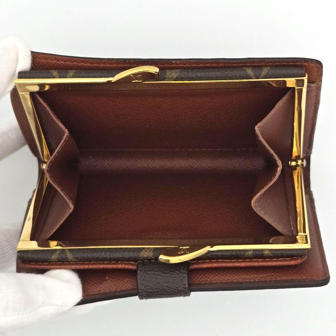 ルイヴィトン ポルトモネビエ ヴィエノワ モノグラム がま口 二つ折り財布