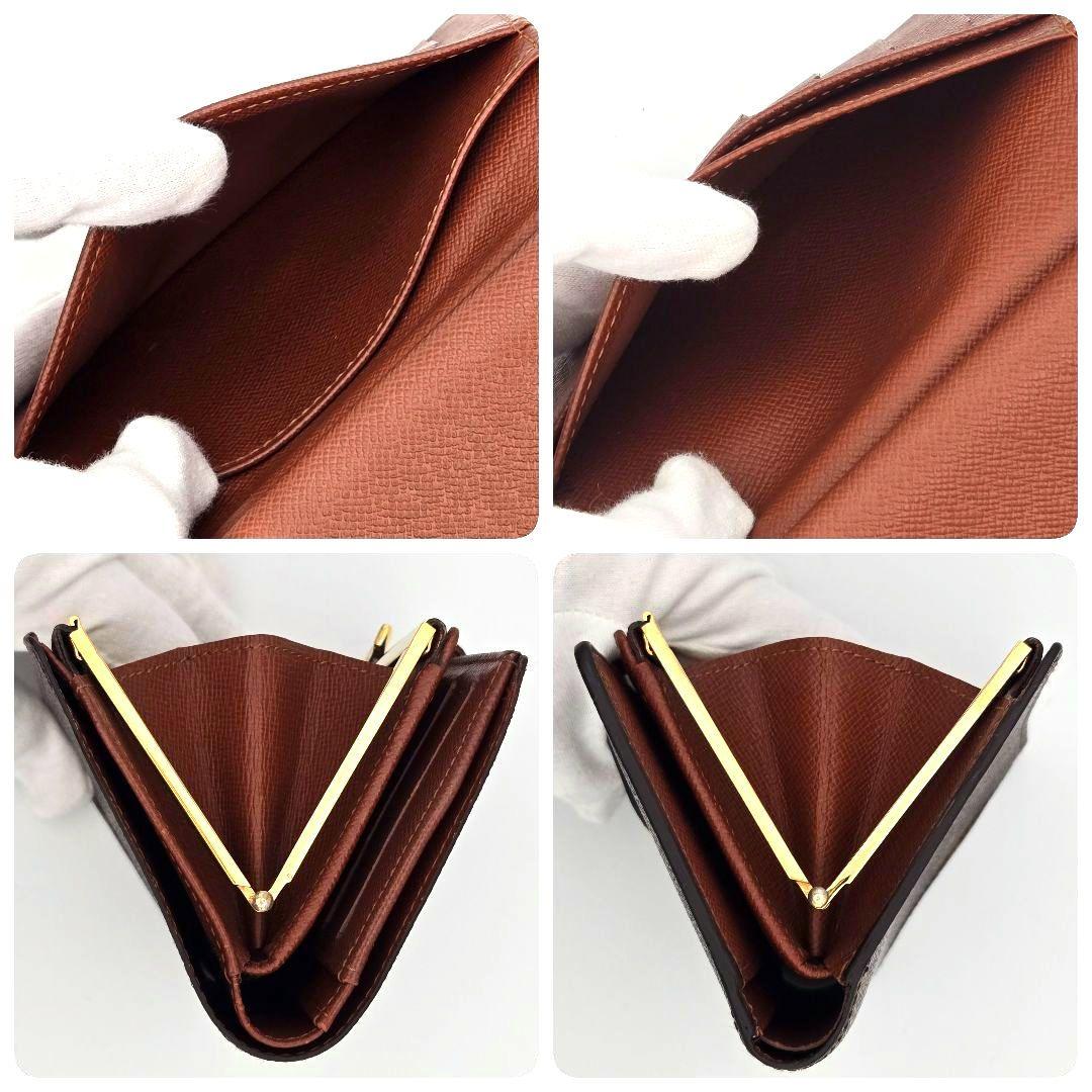 ルイヴィトン ポルトモネビエ ヴィエノワ モノグラム がま口 二つ折り財布