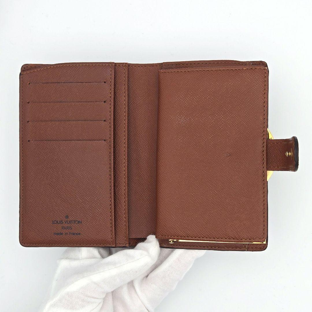 ルイヴィトン ポルトモネビエ ヴィエノワ モノグラム がま口 二つ折り財布