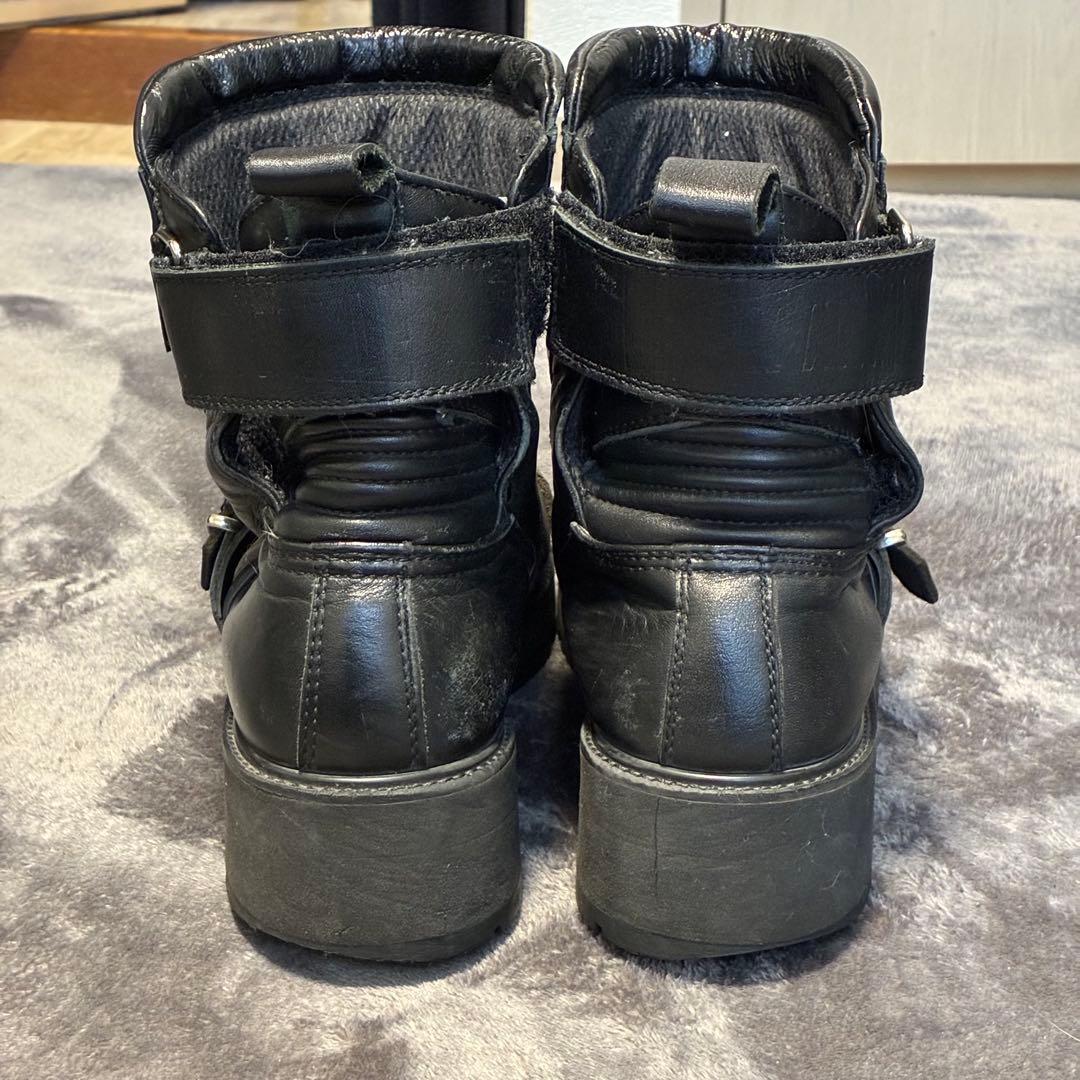 KADOYA BLACK ANKLE(A) 厚底アンクルブーツ ブラックアンクル