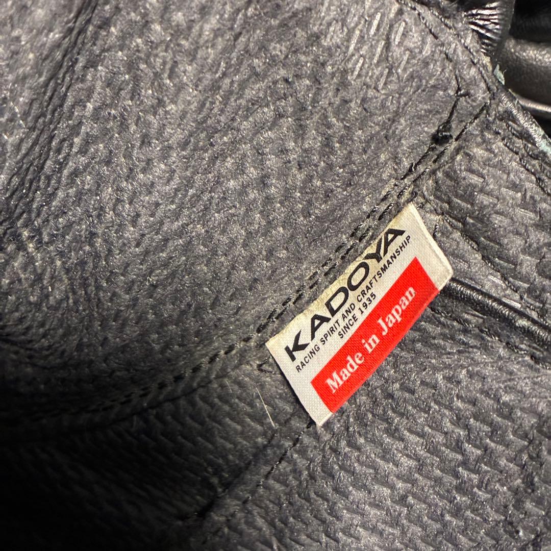 KADOYA BLACK ANKLE(A) 厚底アンクルブーツ ブラックアンクル