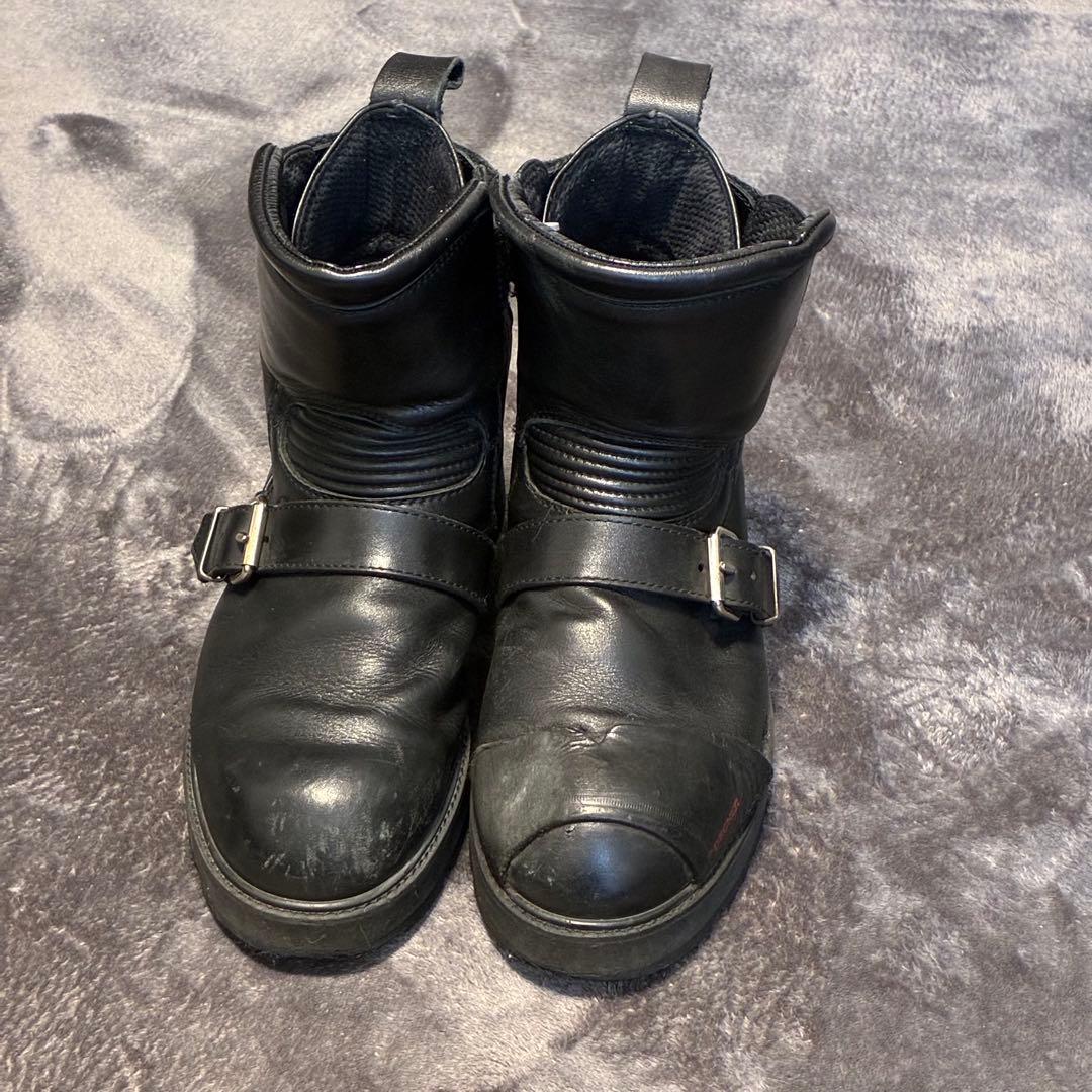 KADOYA BLACK ANKLE(A) 厚底アンクルブーツ ブラックアンクル