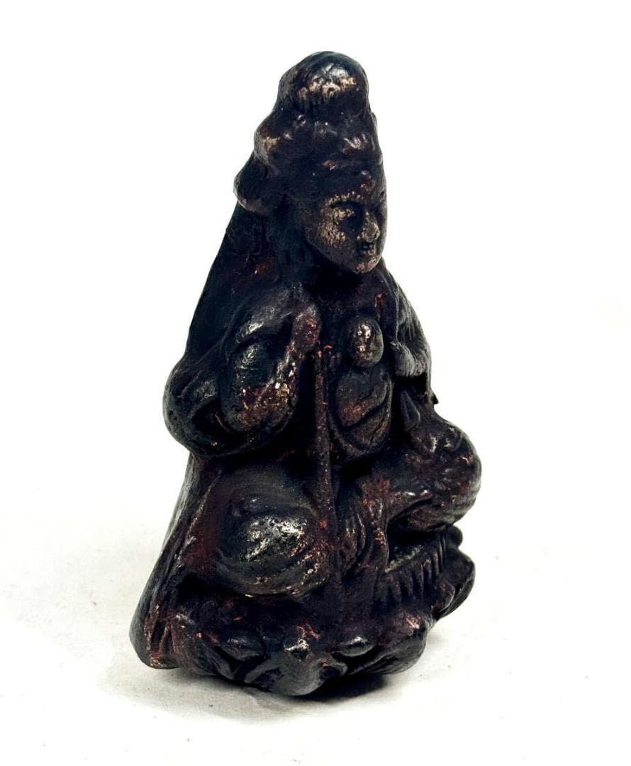 マリア観音様立像 かくれキリシタン 時代物 伝世品焼物 ウブ品 WWTT375