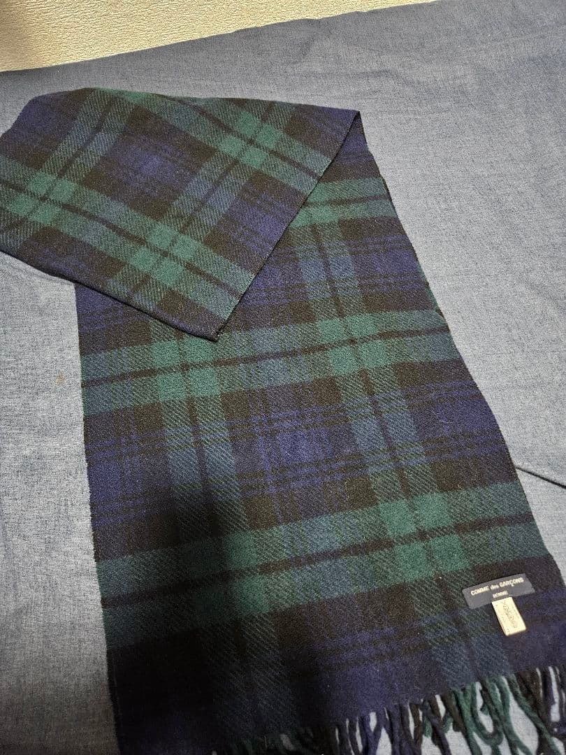 美品 コムデギャルソン オム マフラー COMME des GARCONS