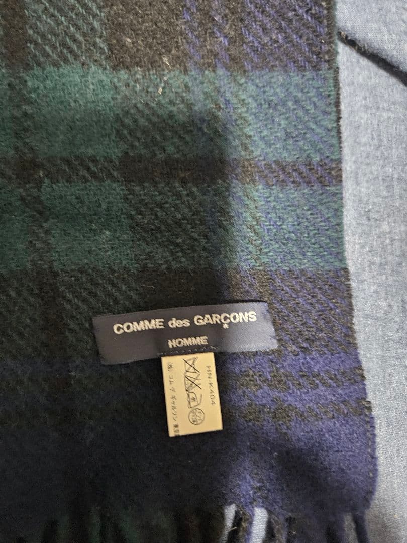 美品 コムデギャルソン オム マフラー COMME des GARCONS