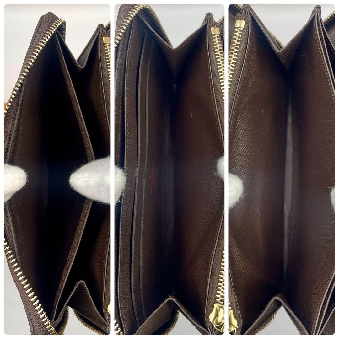 ルイヴィトン ダミエ ジッピーウォレット ラウンドファスナー 長財布 ブラウン