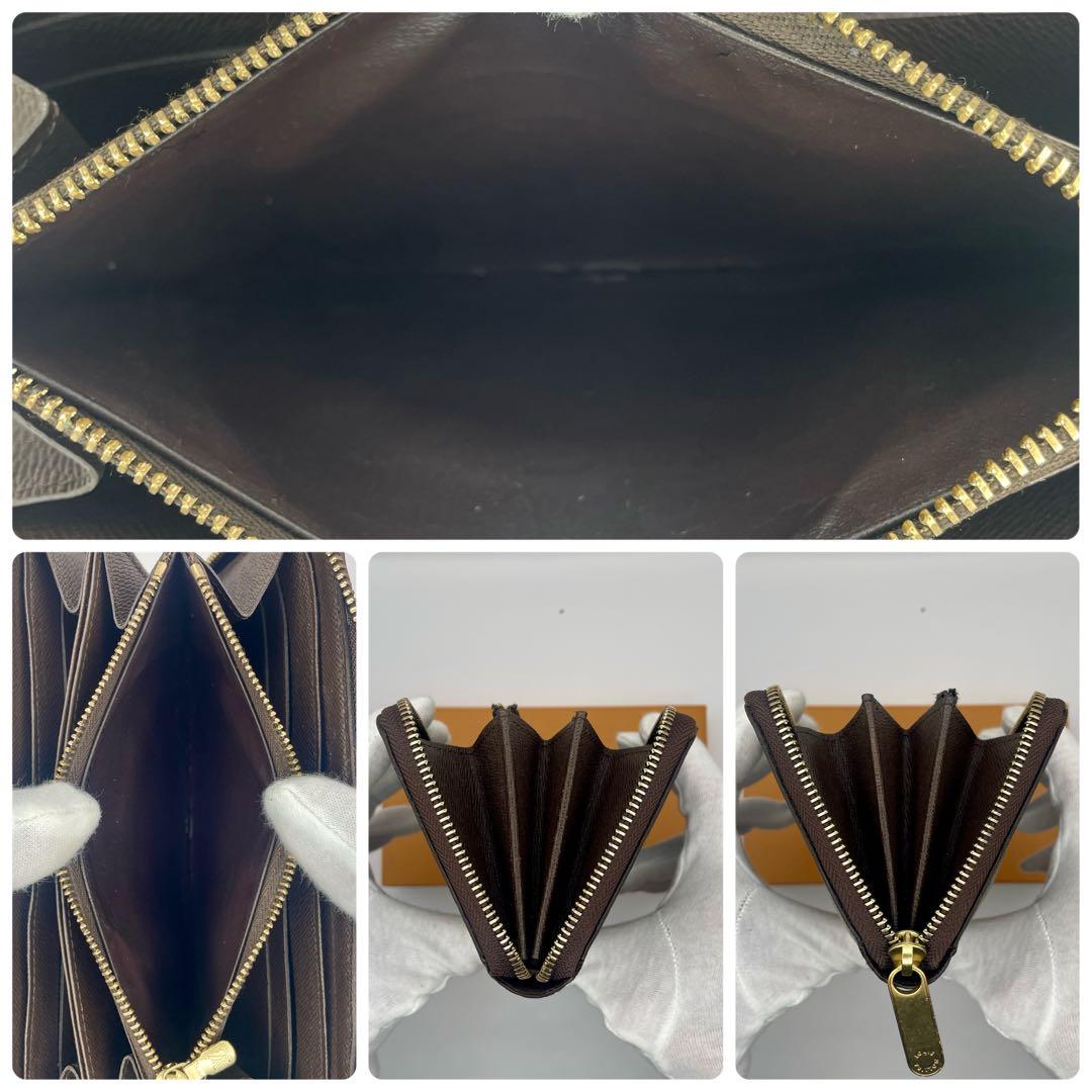 ルイヴィトン ダミエ ジッピーウォレット ラウンドファスナー 長財布 ブラウン