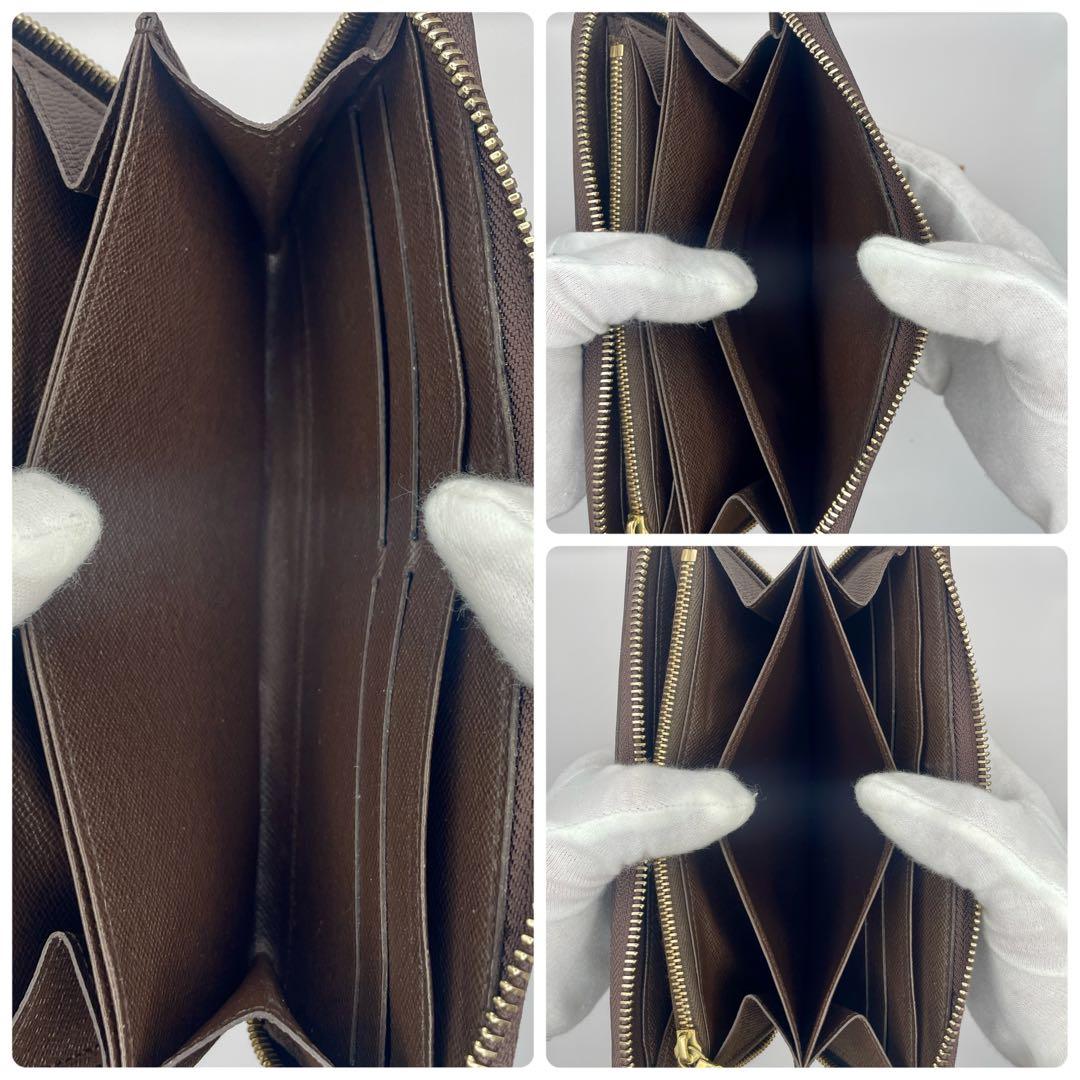 ルイヴィトン ダミエ ジッピーウォレット ラウンドファスナー 長財布 ブラウン