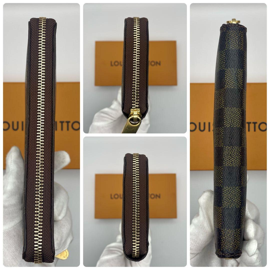 ルイヴィトン ダミエ ジッピーウォレット ラウンドファスナー 長財布 ブラウン