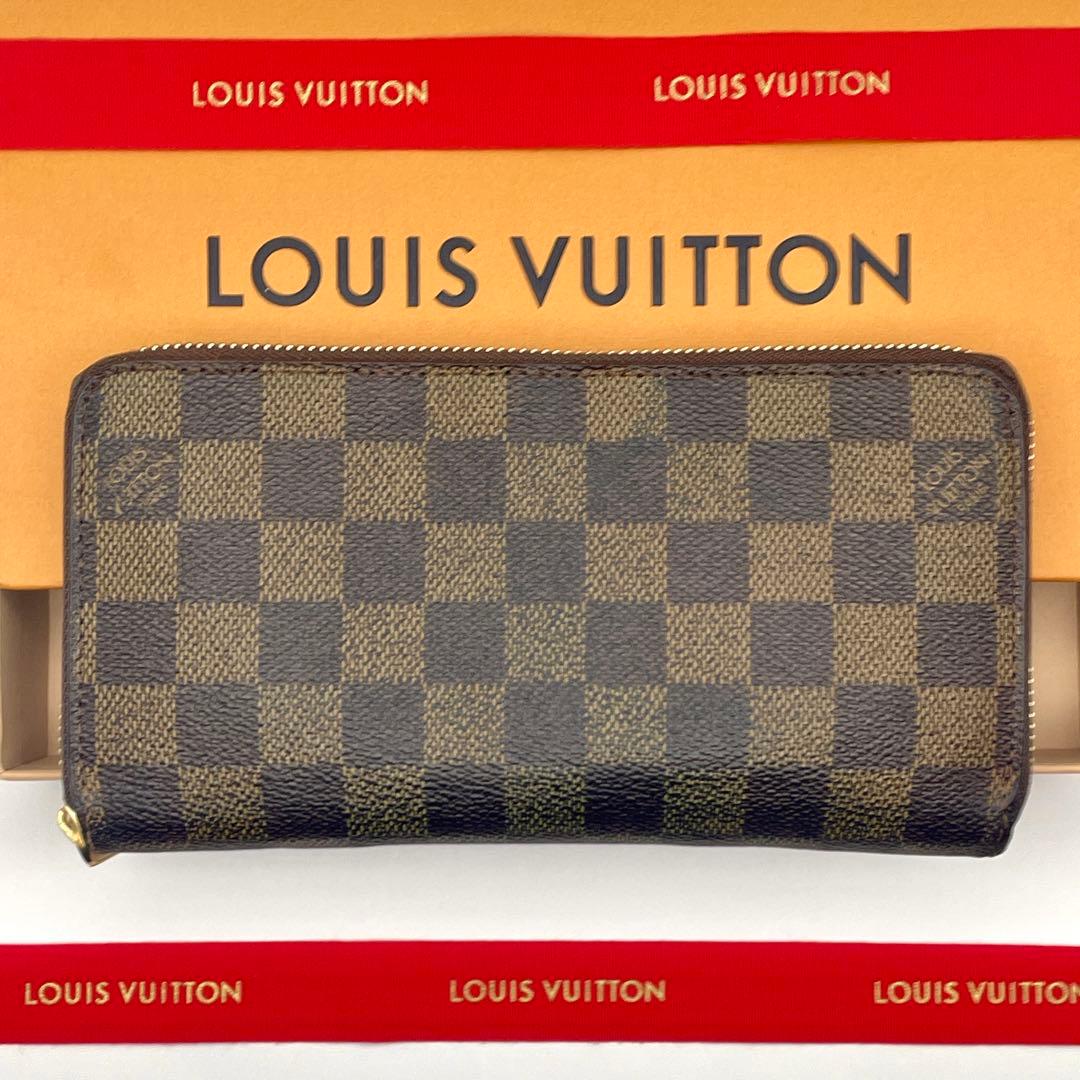 ルイヴィトン ダミエ ジッピーウォレット ラウンドファスナー 長財布 ブラウン