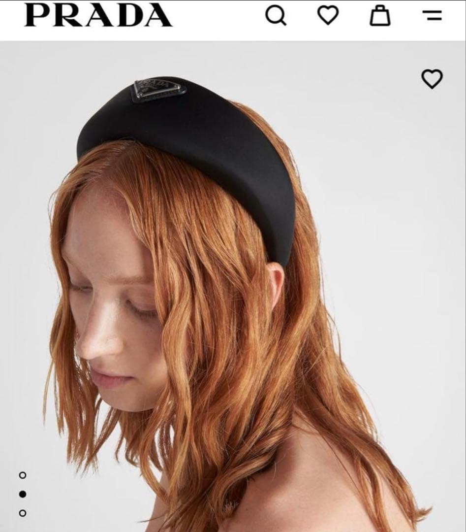 PRADA ナイロンヘアバンド