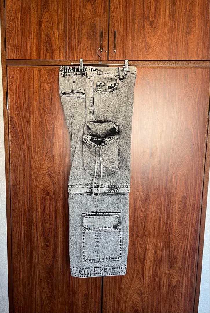 MAISON SPECIAL ビッグポケット 2WAYバギーデニムカーゴパンツ