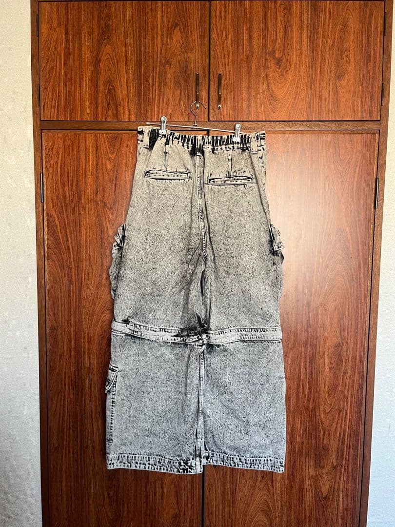 MAISON SPECIAL ビッグポケット 2WAYバギーデニムカーゴパンツ