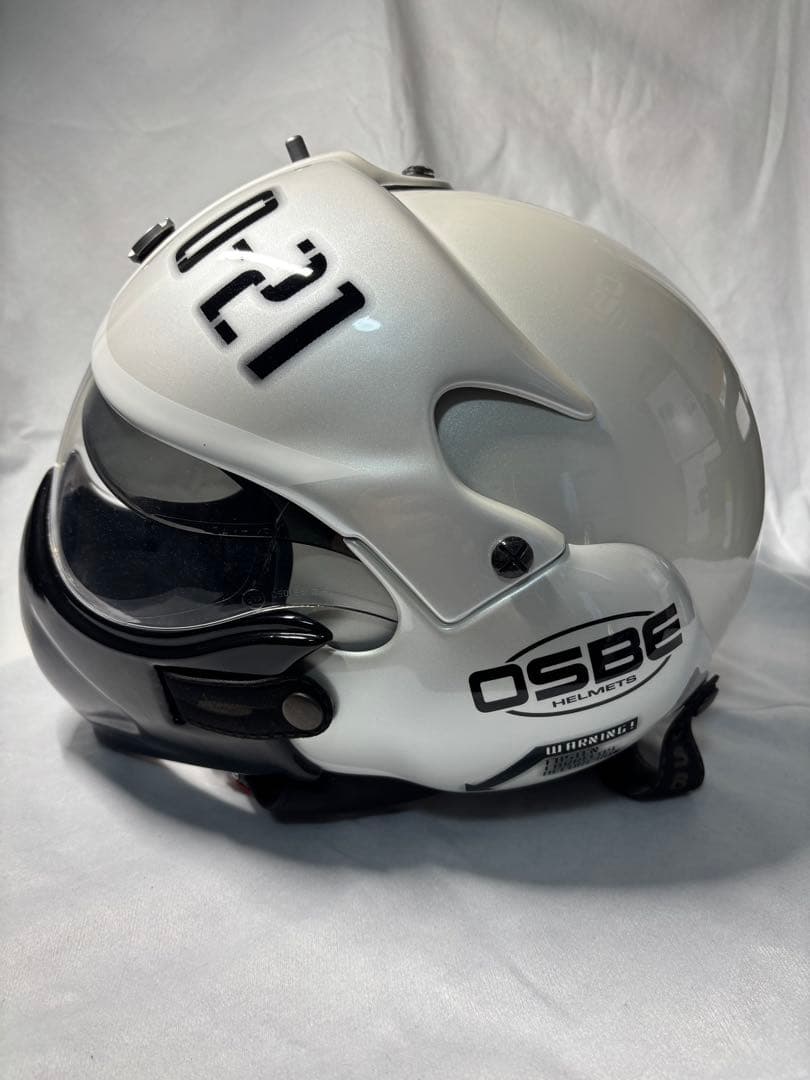 OSBE O-21 フルフェイスヘルメット ホワイト・ブラック