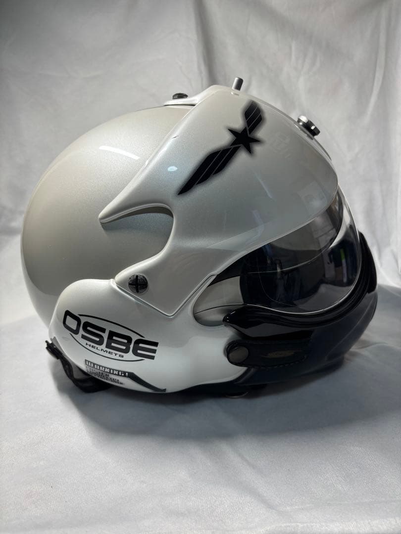 OSBE O-21 フルフェイスヘルメット ホワイト・ブラック