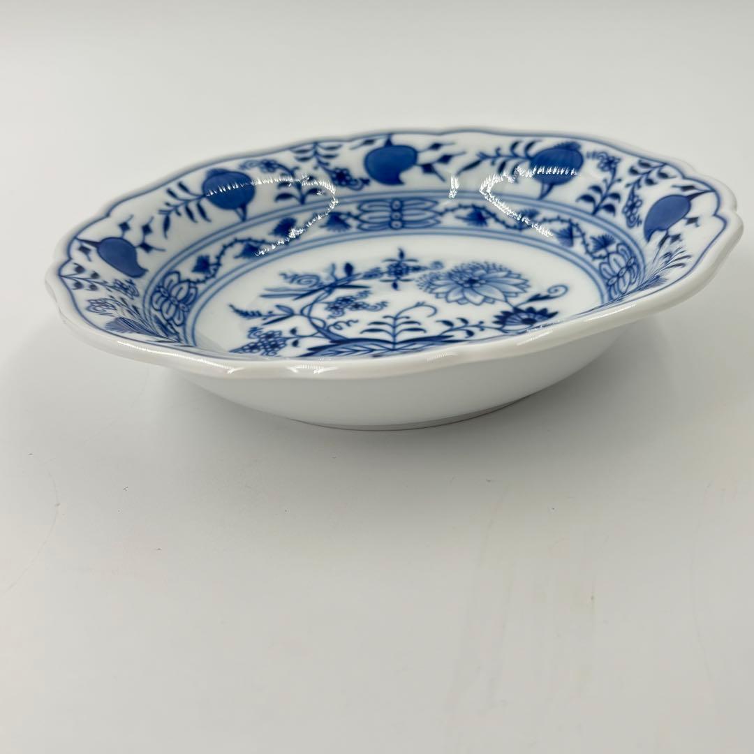 マイセン ブルーオニオン 深皿 デザート皿 17cm 2枚セット 未使用 箱あり