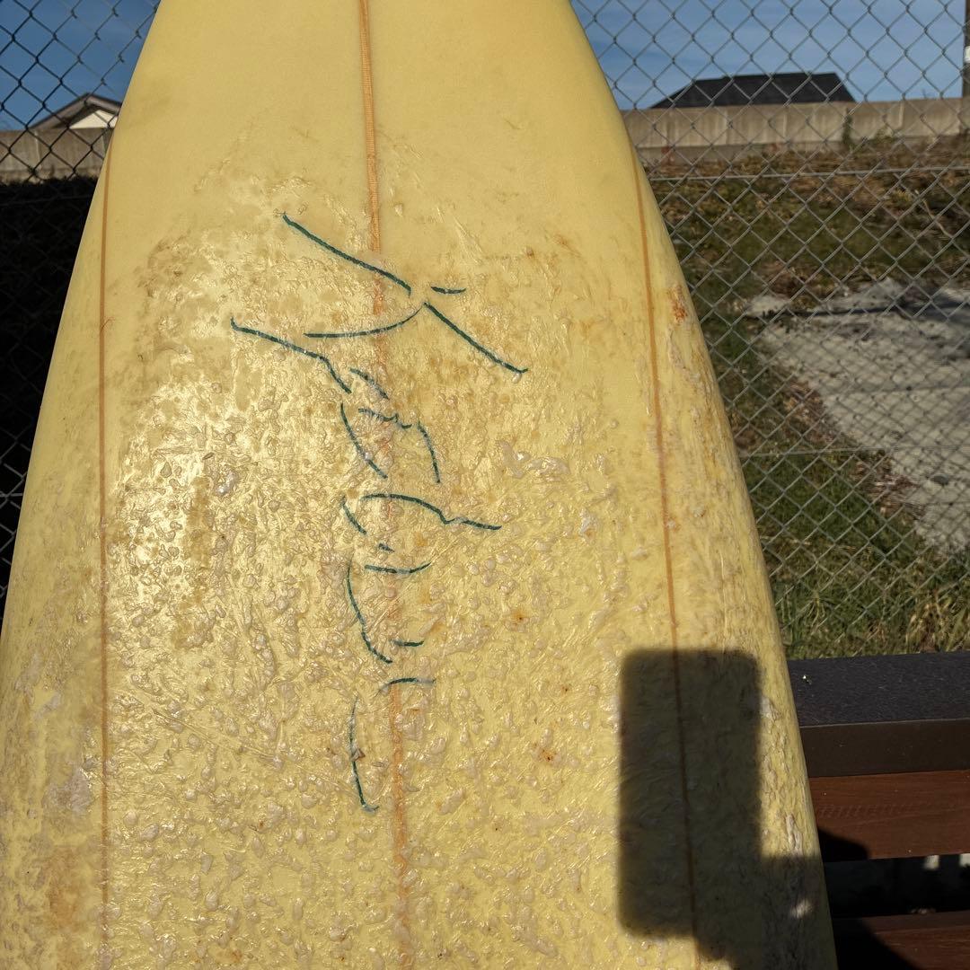 カツサーフボード6.2インチ、3ストリンガー風（エアーブラシ）ボードカバー付