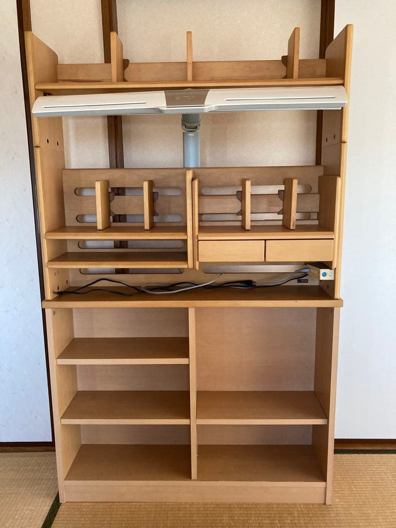 イトーキ　フリーワン　学習机セット　組合せ可能な棚つき　美品　引取or着払い
