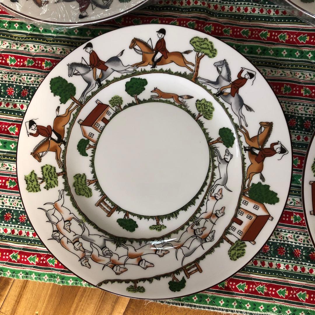 ウエッジウッド　ハンティングシーンの皿5枚セット