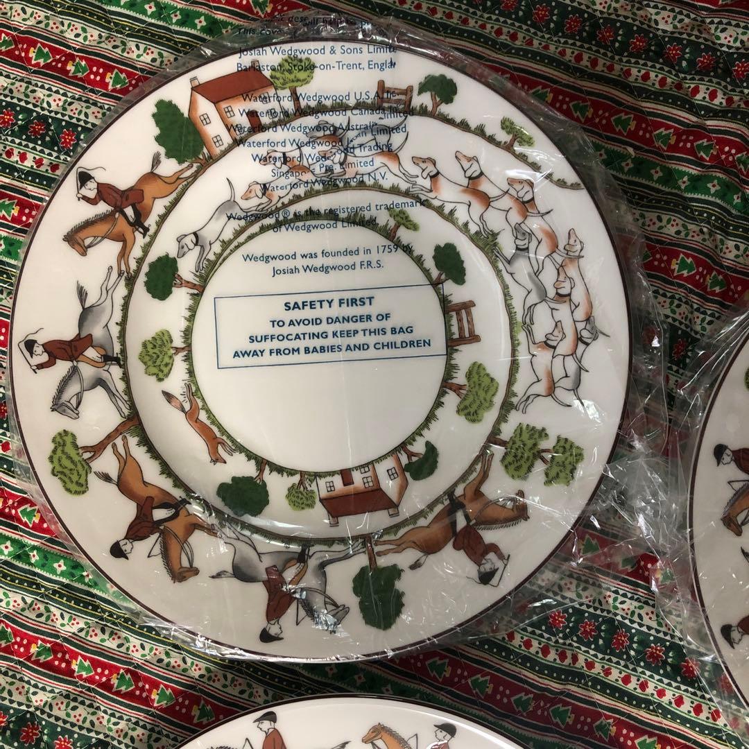 ウエッジウッド　ハンティングシーンの皿5枚セット