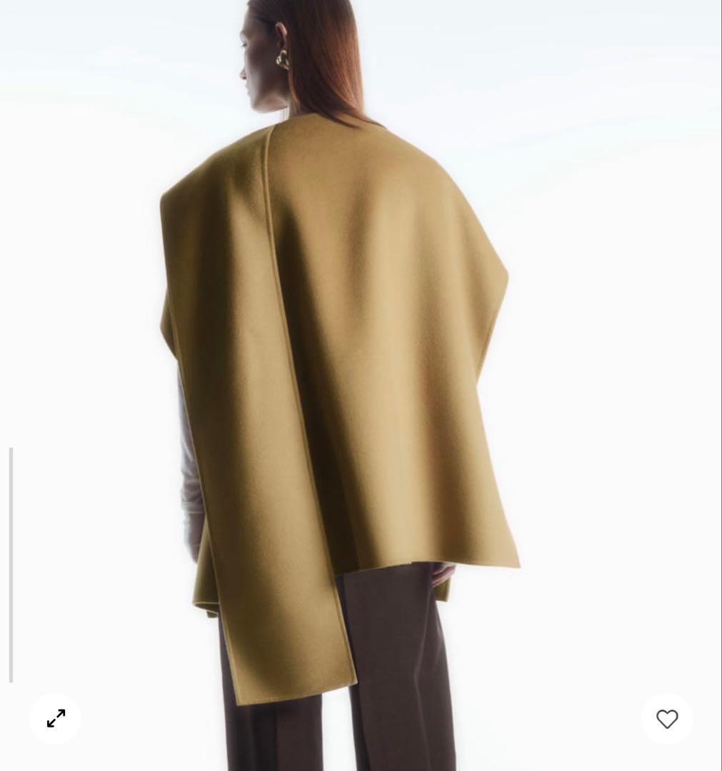 COS ウールブレンドケープ